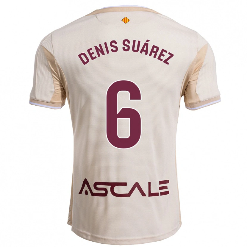 Danxen Kvinnor Denis Suárez #6 Off-White Bourgogne Bortatröja Matchtröjor 2025/26 Tröjor T-Tröja