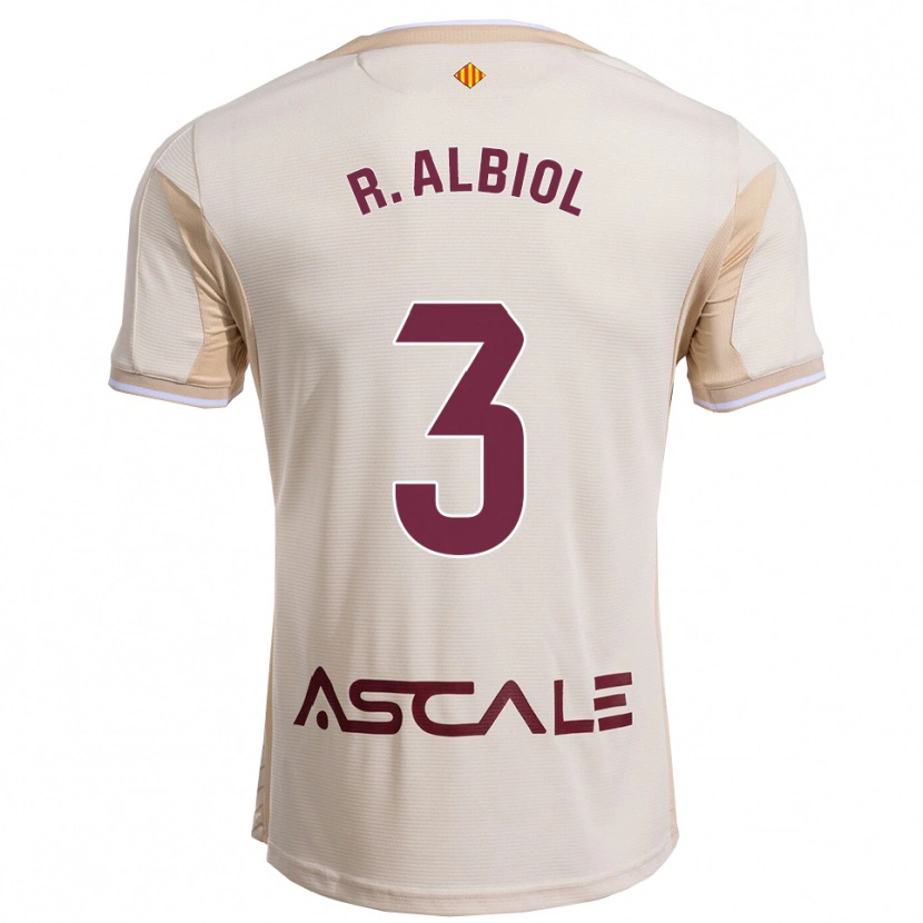 Danxen Kvinnor Raúl Albiol #3 Off-White Bourgogne Bortatröja Matchtröjor 2025/26 Tröjor T-Tröja