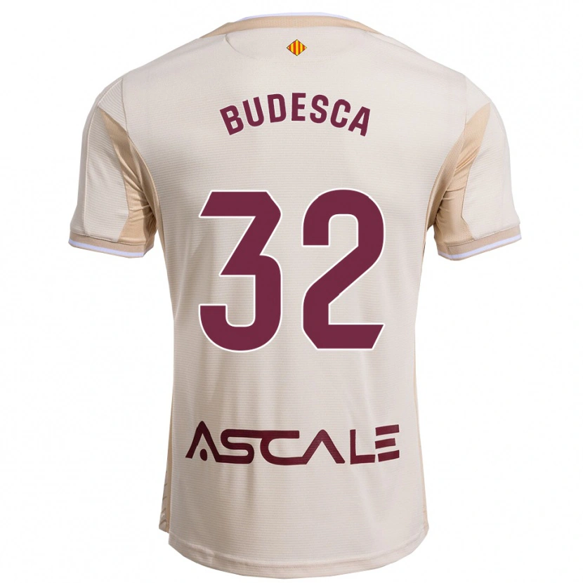 Danxen Kvinnor Daniel Budesca #32 Off-White Bourgogne Bortatröja Matchtröjor 2025/26 Tröjor T-Tröja