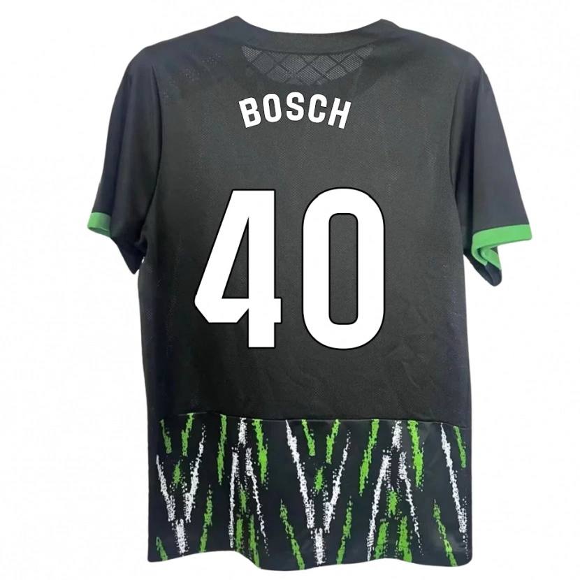 Danxen Kvinnor Owen Bosch #40 Svart Grön Bortatröja Matchtröjor 2025/26 Tröjor T-Tröja