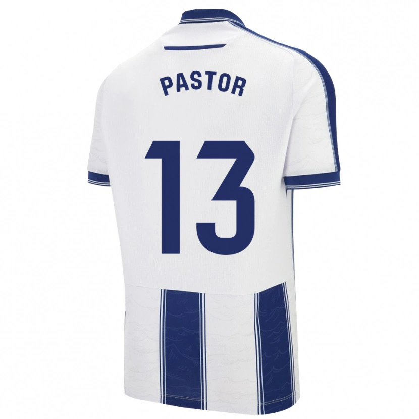 Danxen Kvinnor Alfonso Pastor #13 Marinblå Vit Bortatröja Matchtröjor 2025/26 Tröjor T-Tröja