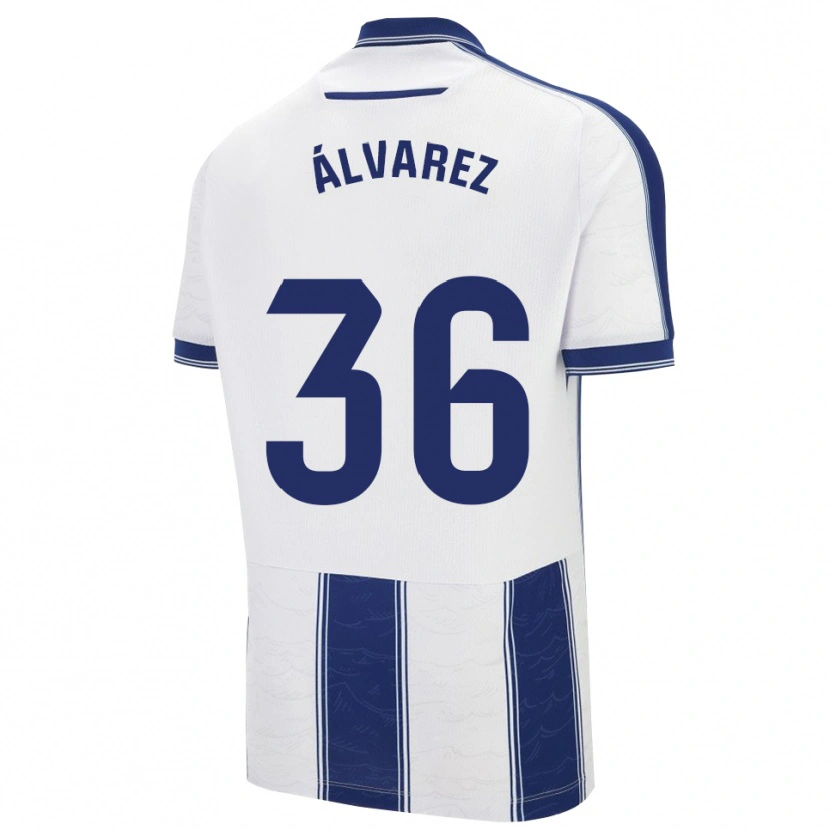 Danxen Kvinnor Anna Álvarez #36 Marinblå Vit Bortatröja Matchtröjor 2025/26 Tröjor T-Tröja