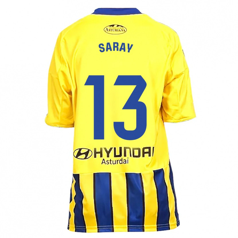 Danxen Kvinnor Saray Vázquez Alonso #13 Gul Blå Bortatröja Matchtröjor 2025/26 Tröjor T-Tröja