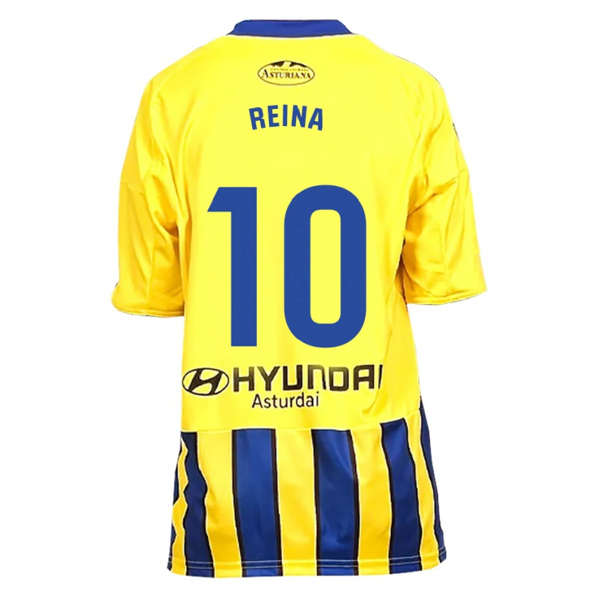 Danxen Kvinnor Alberto Reina #10 Gul Blå Bortatröja Matchtröjor 2025/26 Tröjor T-Tröja