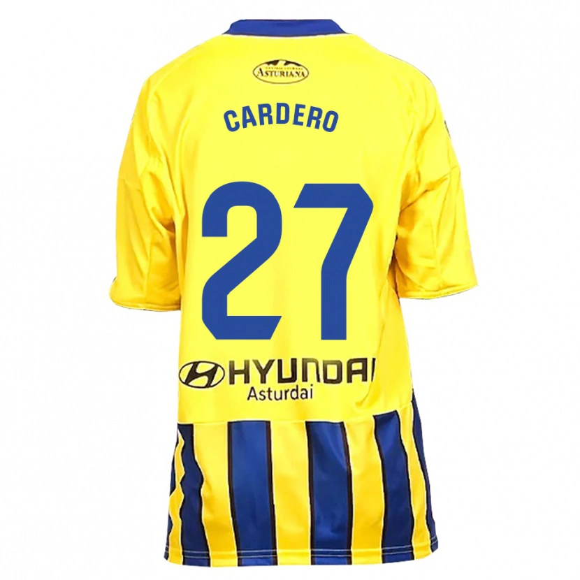 Danxen Kvinnor Álex Cardero #27 Gul Blå Bortatröja Matchtröjor 2025/26 Tröjor T-Tröja