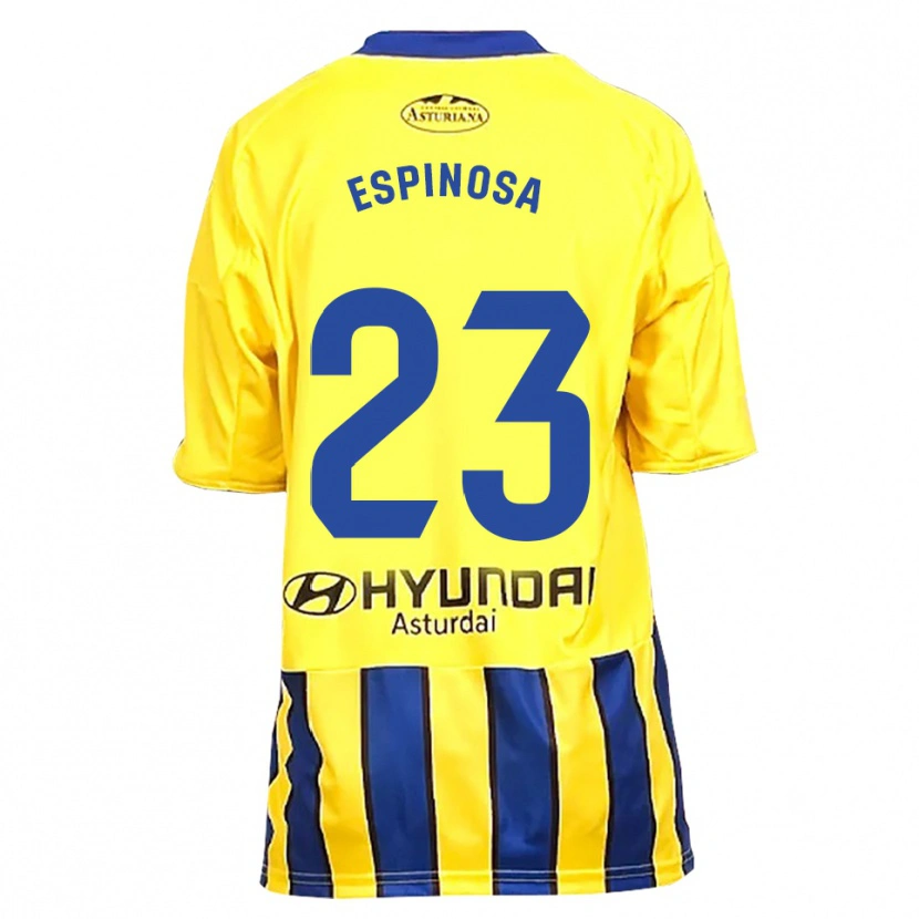 Danxen Kvinnor Diego Espinosa #23 Gul Blå Bortatröja Matchtröjor 2025/26 Tröjor T-Tröja