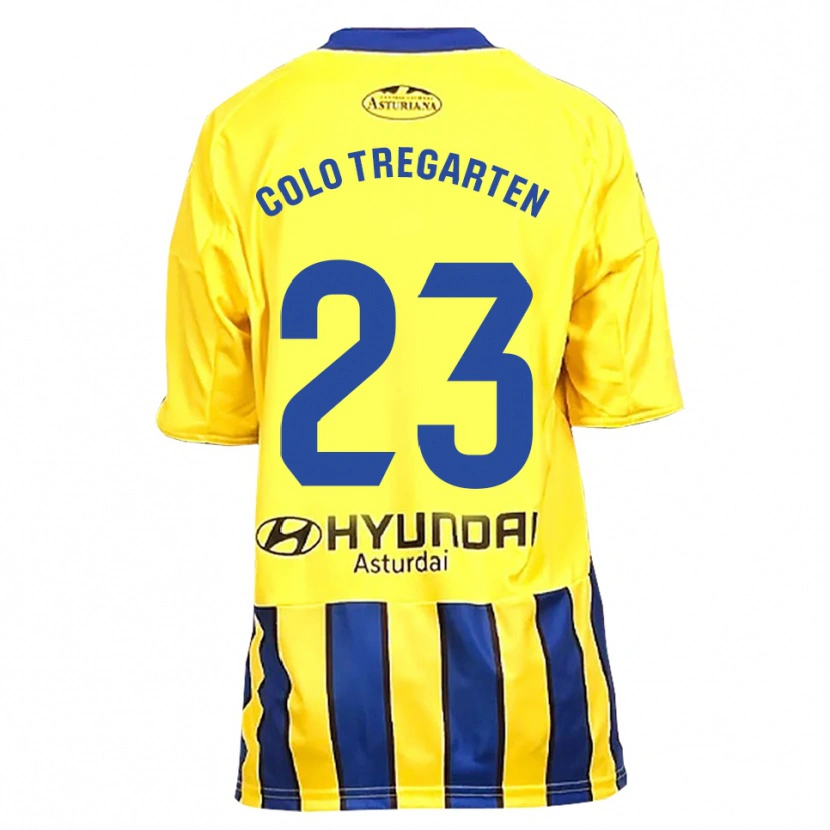 Danxen Kvinnor Colo Tregarten #23 Gul Blå Bortatröja Matchtröjor 2025/26 Tröjor T-Tröja