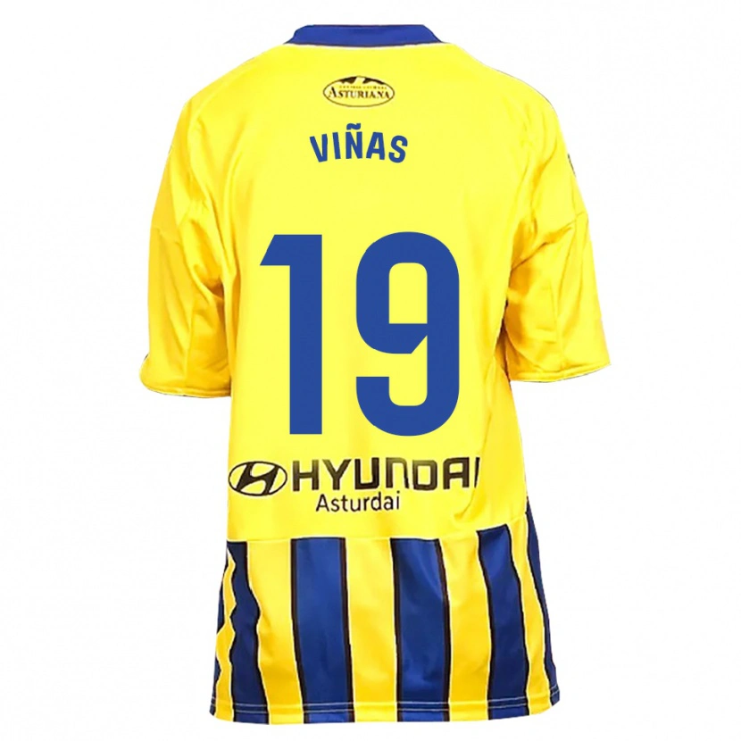 Danxen Kvinnor Federico Viñas #19 Gul Blå Bortatröja Matchtröjor 2025/26 Tröjor T-Tröja