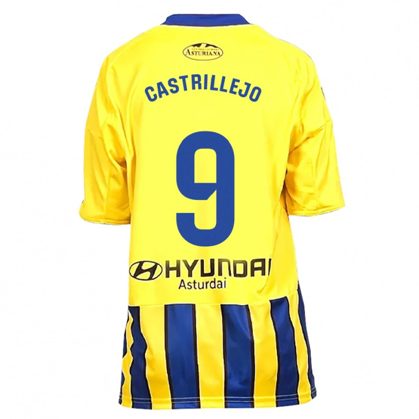 Danxen Kvinnor Guillermo Castrillejo #9 Gul Blå Bortatröja Matchtröjor 2025/26 Tröjor T-Tröja