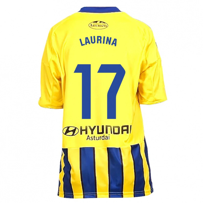 Danxen Kvinnor Laura Gutiérrez #17 Gul Blå Bortatröja Matchtröjor 2025/26 Tröjor T-Tröja