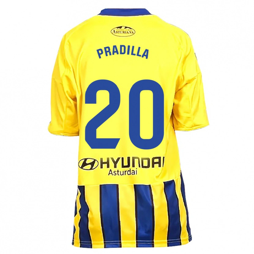 Danxen Kvinnor Elena Pradilla Aranda #20 Gul Blå Bortatröja Matchtröjor 2025/26 Tröjor T-Tröja