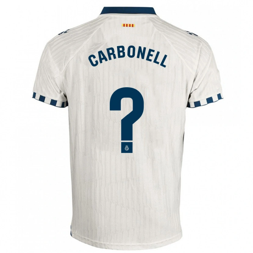 Danxen Kvinnor Ethan Carbonell #0 Vit Blå Bortatröja Matchtröjor 2025/26 Tröjor T-Tröja