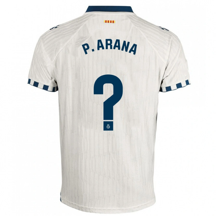 Danxen Kvinnor Paula Arana Montes #0 Vit Blå Bortatröja Matchtröjor 2025/26 Tröjor T-Tröja