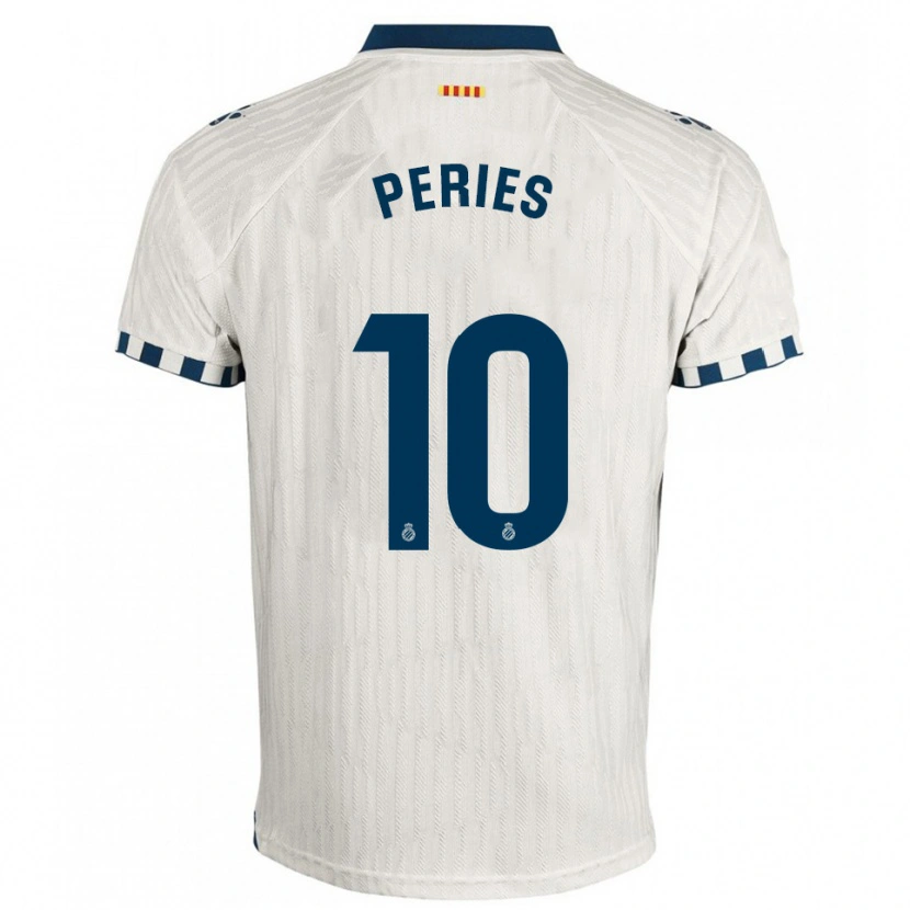 Danxen Kvinnor Jan Peries #10 Vit Blå Bortatröja Matchtröjor 2025/26 Tröjor T-Tröja