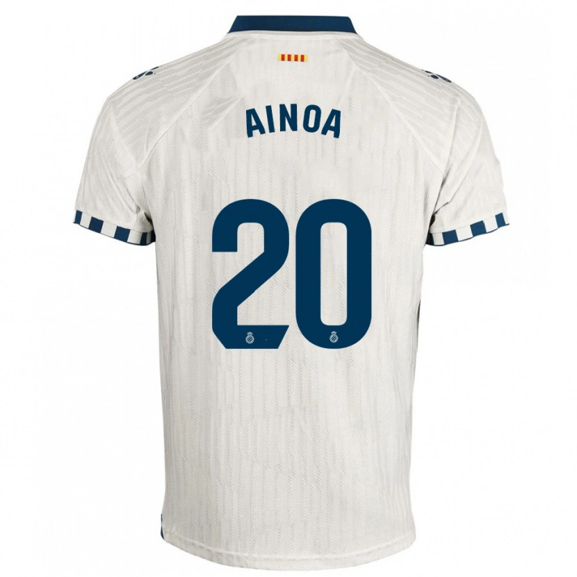 Danxen Kvinnor Ainoa Campo Franco #20 Vit Blå Bortatröja Matchtröjor 2025/26 Tröjor T-Tröja