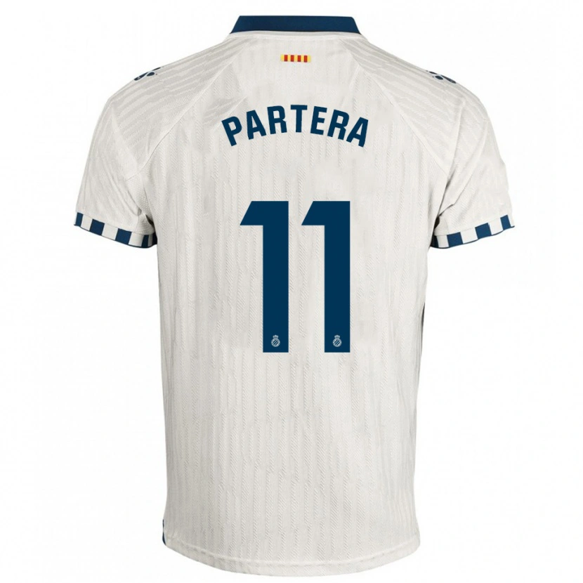 Danxen Kvinnor Álex Partera #11 Vit Blå Bortatröja Matchtröjor 2025/26 Tröjor T-Tröja