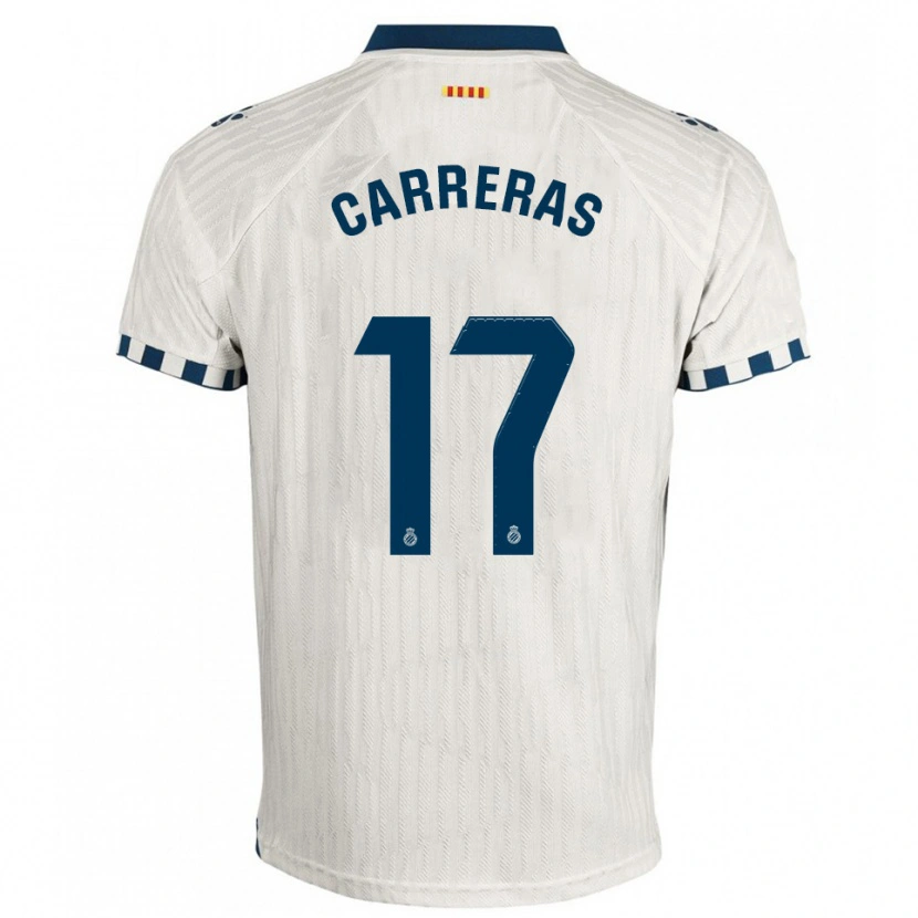 Danxen Kvinnor Jofre Carreras #17 Vit Blå Bortatröja Matchtröjor 2025/26 Tröjor T-Tröja