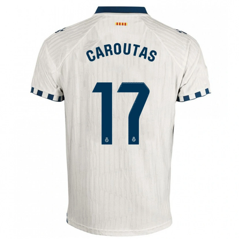 Danxen Kvinnor Tim Caroutas #17 Vit Blå Bortatröja Matchtröjor 2025/26 Tröjor T-Tröja