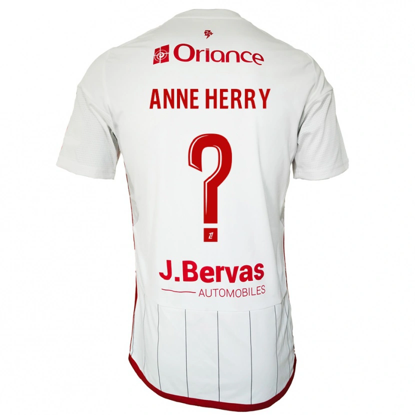 Danxen Kvinnor Lou Anne Herry #0 Vit Röd Bortatröja Matchtröjor 2025/26 Tröjor T-Tröja