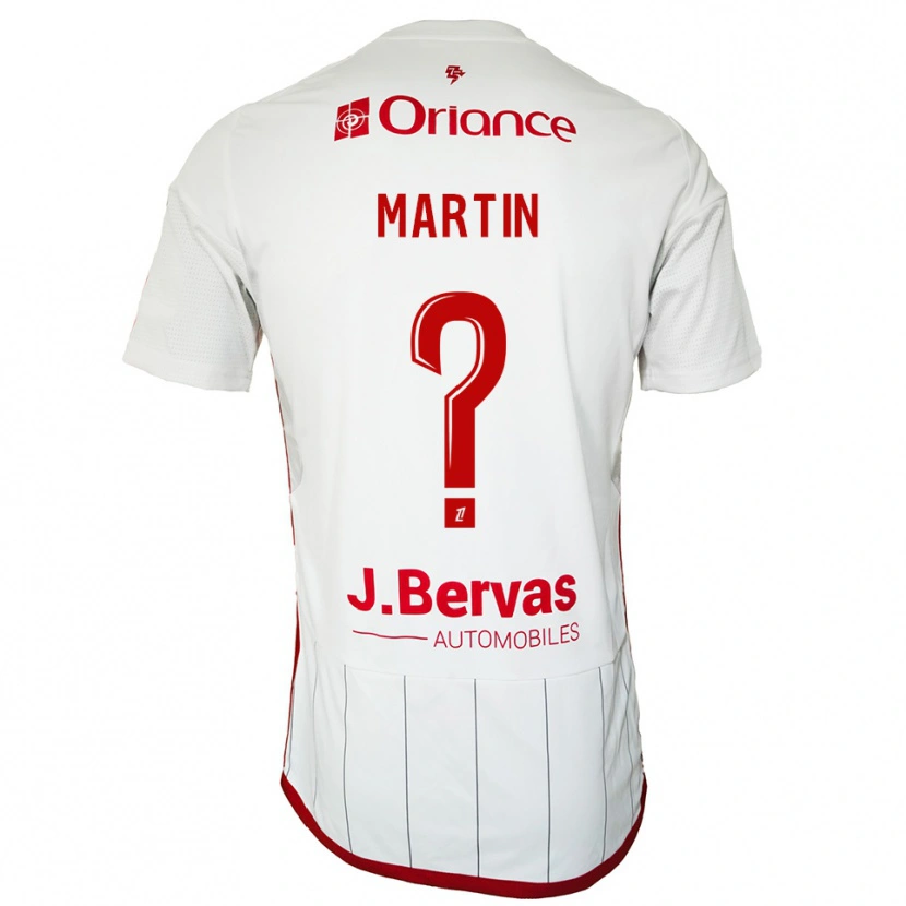Danxen Kvinnor Clara Martin #0 Vit Röd Bortatröja Matchtröjor 2025/26 Tröjor T-Tröja