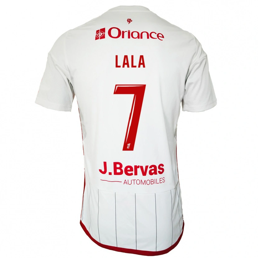 Danxen Kvinnor Kenny Lala #7 Vit Röd Bortatröja Matchtröjor 2025/26 Tröjor T-Tröja