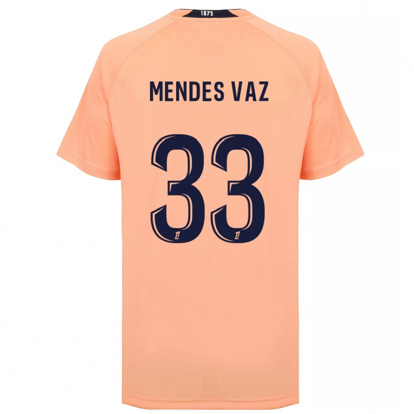 Danxen Kvinnor Hernâni Mendes Vaz #33 Orange Marinblått Bortatröja Matchtröjor 2025/26 Tröjor T-Tröja