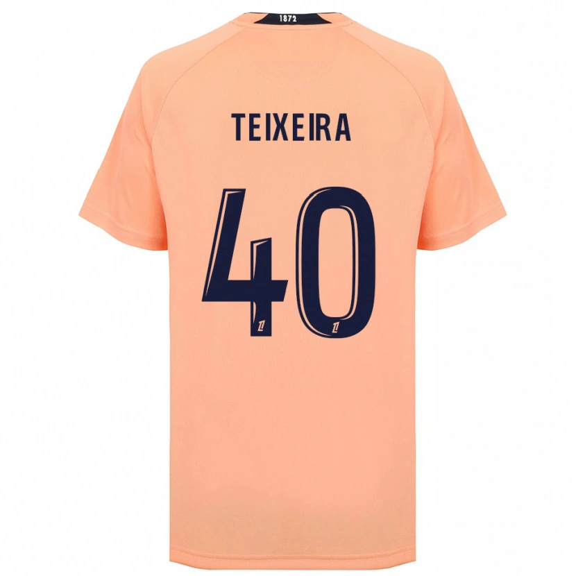 Danxen Kvinnor Alex Teixeira #40 Orange Marinblått Bortatröja Matchtröjor 2025/26 Tröjor T-Tröja