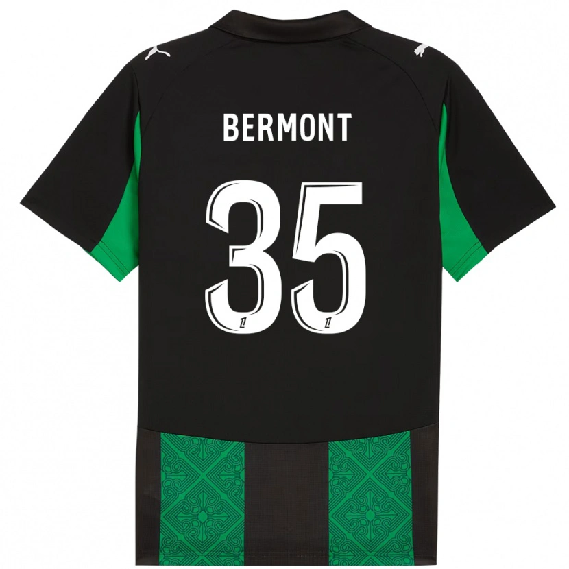 Danxen Kvinnor Anthony Bermont #35 Svart Grön Bortatröja Matchtröjor 2025/26 Tröjor T-Tröja