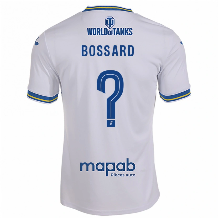 Danxen Kvinnor Léo Bossard #0 Vit Himmelsblå Bortatröja Matchtröjor 2025/26 Tröjor T-Tröja