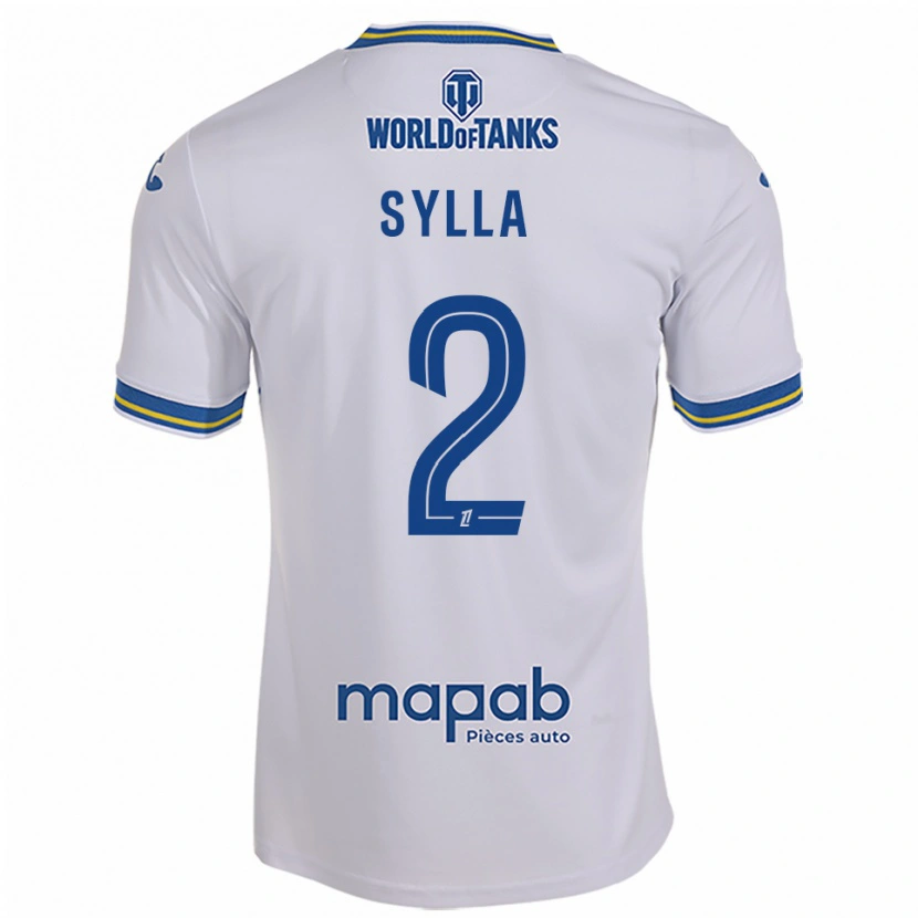 Danxen Kvinnor Dembo Sylla #2 Vit Himmelsblå Bortatröja Matchtröjor 2025/26 Tröjor T-Tröja