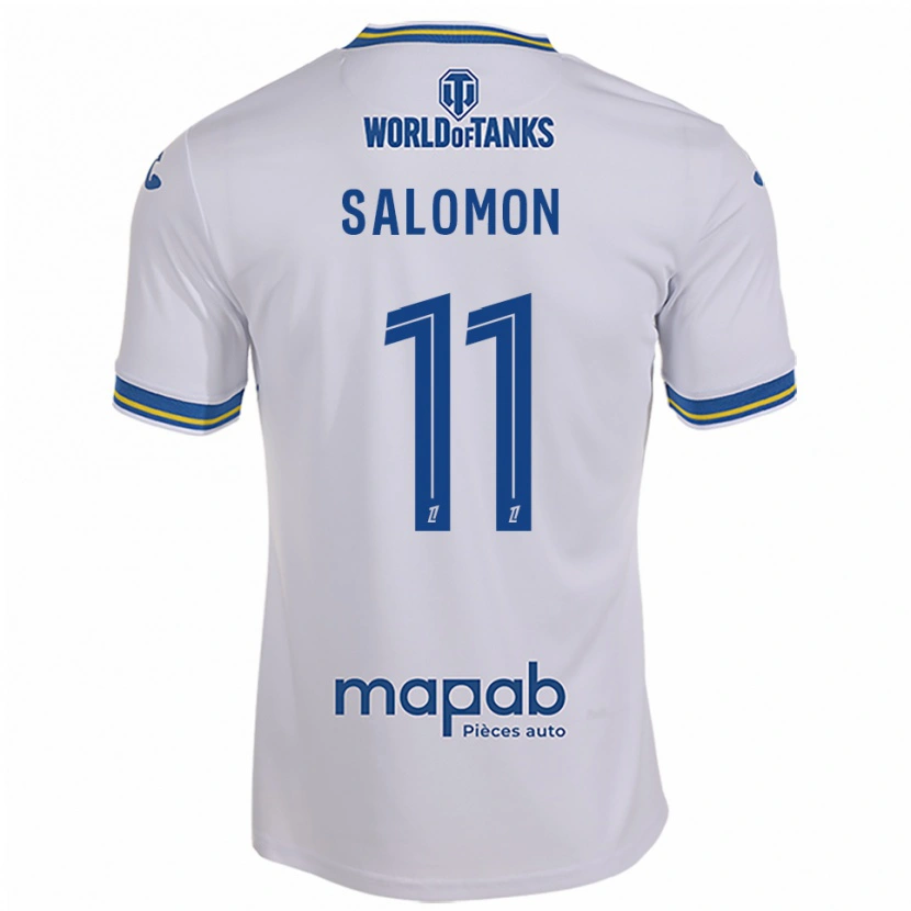 Danxen Kvinnor Enzo Salomon #11 Vit Himmelsblå Bortatröja Matchtröjor 2025/26 Tröjor T-Tröja