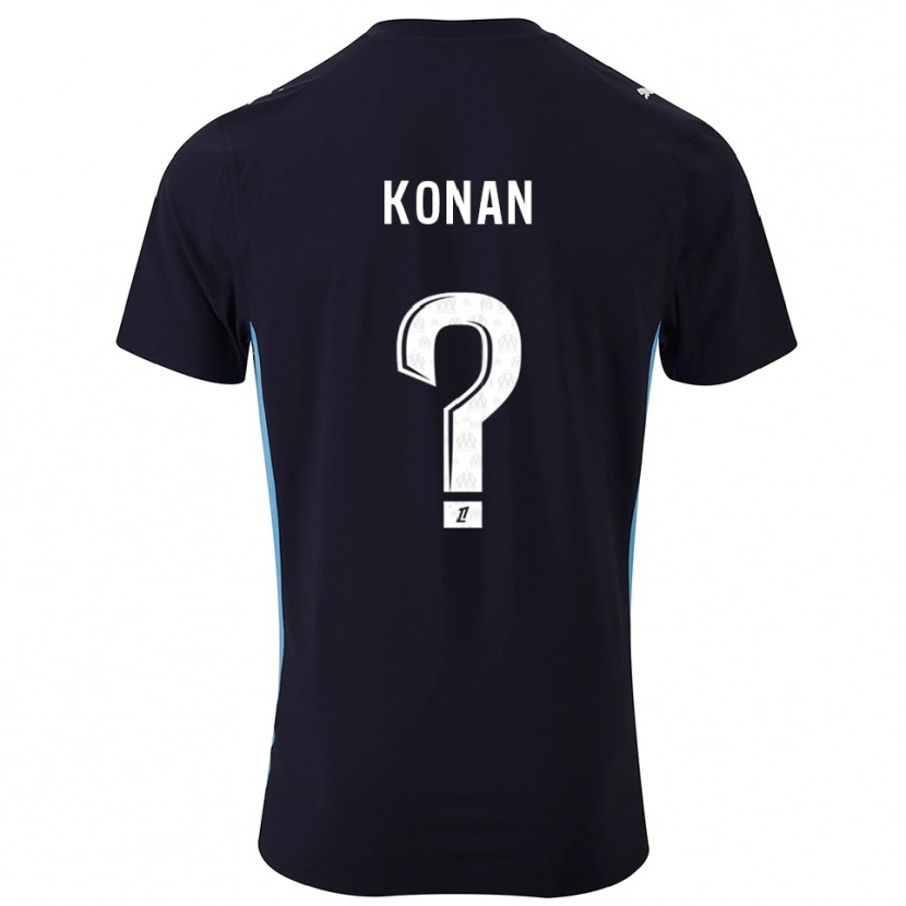 Danxen Kvinnor Christ Konan #0 Svart Himmelsblå Bortatröja Matchtröjor 2025/26 Tröjor T-Tröja