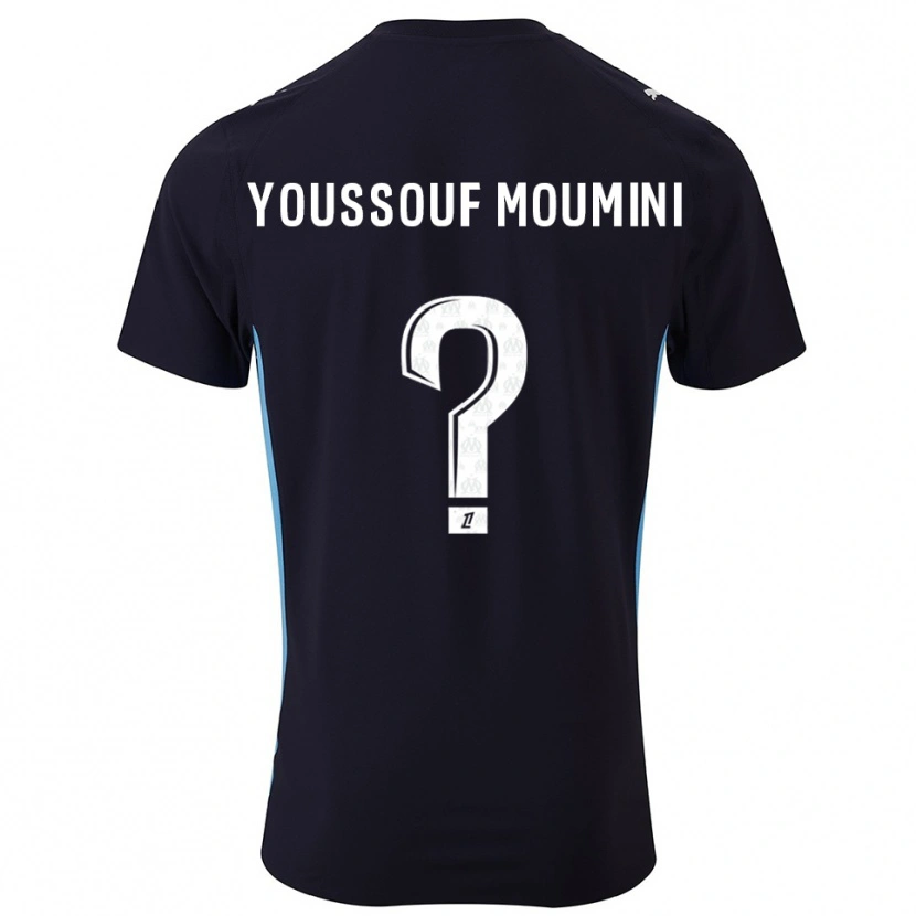 Danxen Kvinnor Yakine Youssouf Moumini #0 Svart Himmelsblå Bortatröja Matchtröjor 2025/26 Tröjor T-Tröja
