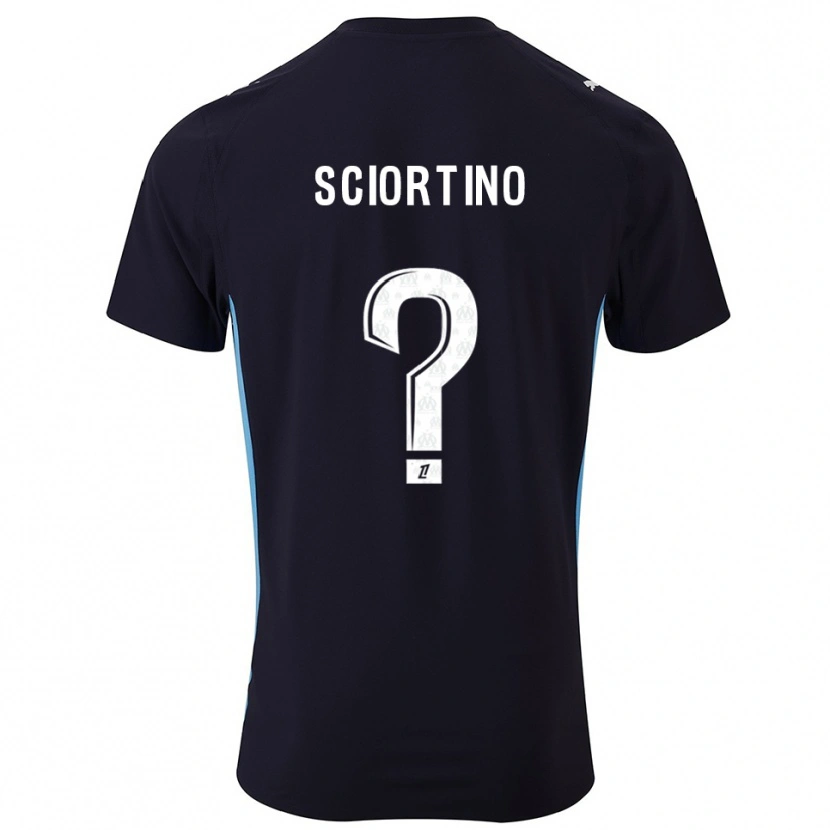 Danxen Kvinnor Paolo Sciortino #0 Svart Himmelsblå Bortatröja Matchtröjor 2025/26 Tröjor T-Tröja