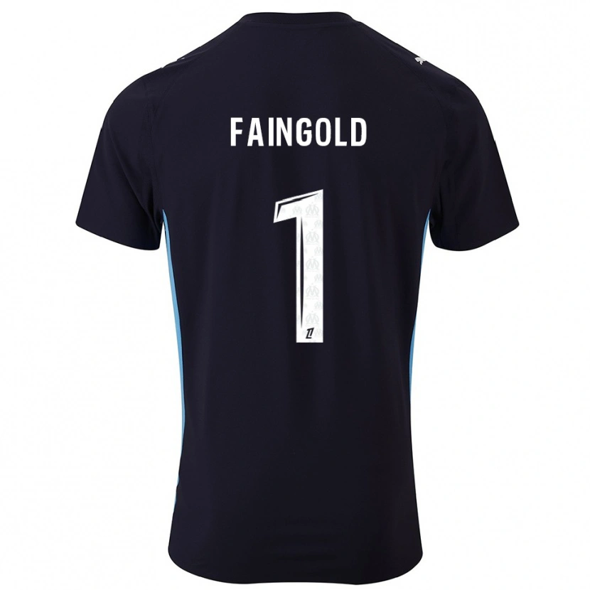 Danxen Kvinnor Abbie Faingold #1 Svart Himmelsblå Bortatröja Matchtröjor 2025/26 Tröjor T-Tröja
