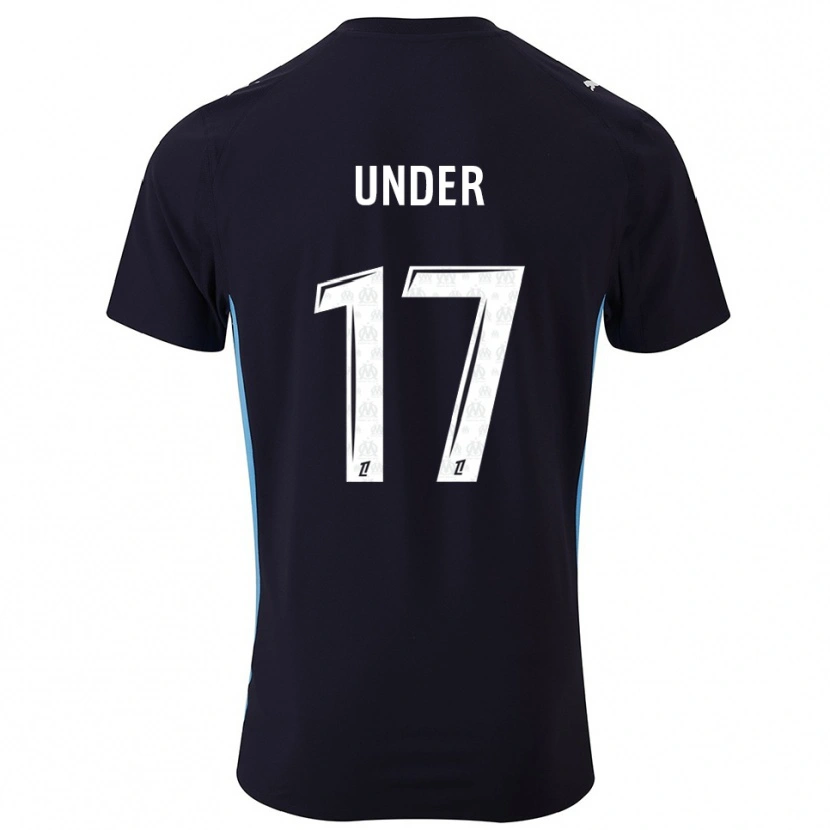 Danxen Kvinnor Cengiz Under #17 Svart Himmelsblå Bortatröja Matchtröjor 2025/26 Tröjor T-Tröja