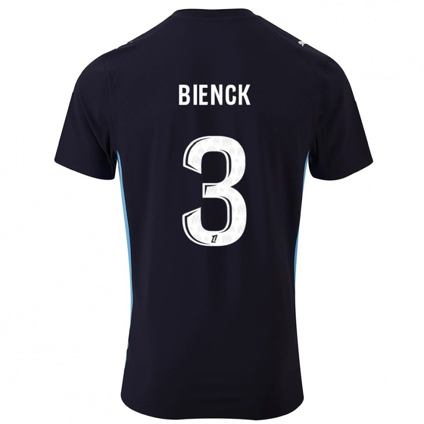 Danxen Kvinnor Felix Bienck #3 Svart Himmelsblå Bortatröja Matchtröjor 2025/26 Tröjor T-Tröja