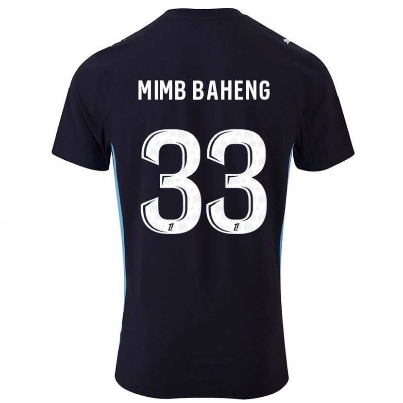 Danxen Kvinnor Rony Mimb Baheng #33 Svart Himmelsblå Bortatröja Matchtröjor 2025/26 Tröjor T-Tröja