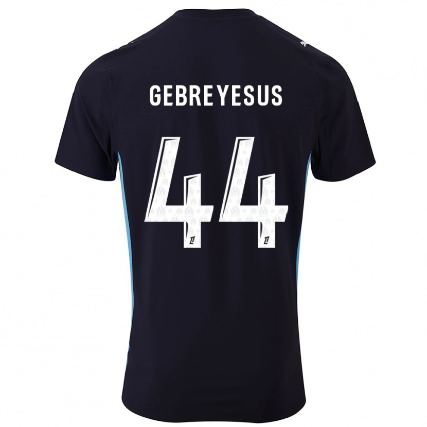 Danxen Kvinnor Esey Gebreyesus #44 Svart Himmelsblå Bortatröja Matchtröjor 2025/26 Tröjor T-Tröja