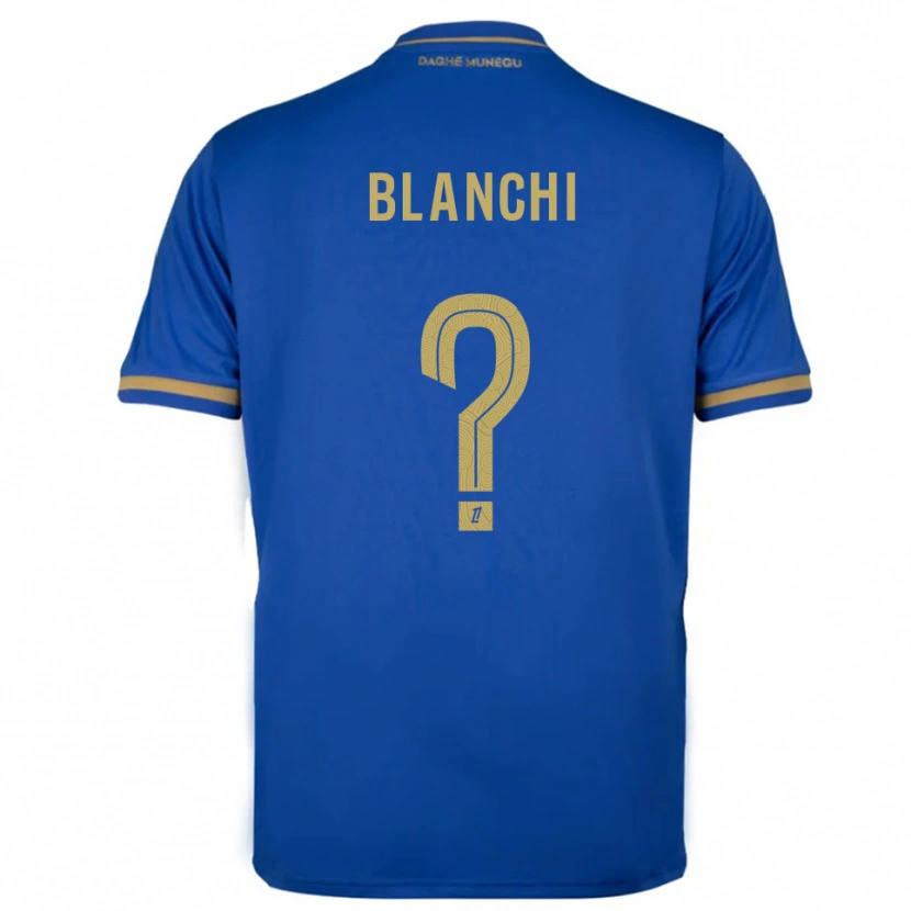 Danxen Kvinnor Florian Blanchi #0 Blå Guld Bortatröja Matchtröjor 2025/26 Tröjor T-Tröja