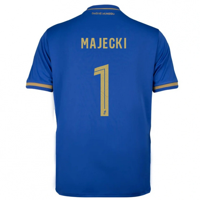 Danxen Kvinnor Radoslaw Majecki #1 Blå Guld Bortatröja Matchtröjor 2025/26 Tröjor T-Tröja