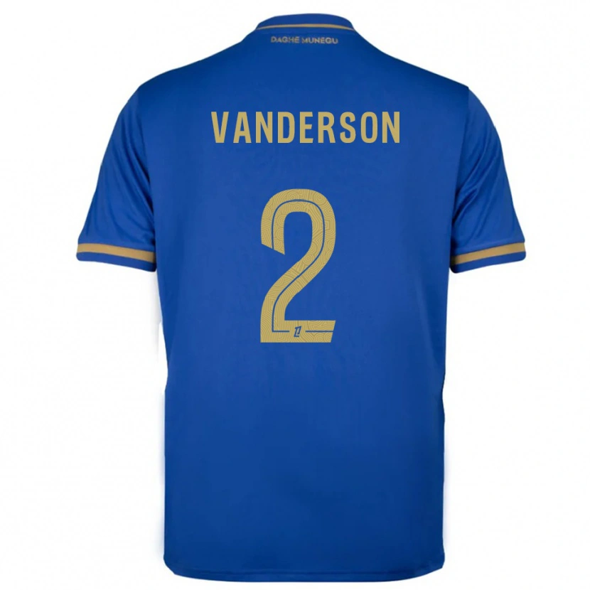 Danxen Kvinnor Vanderson #2 Blå Guld Bortatröja Matchtröjor 2025/26 Tröjor T-Tröja