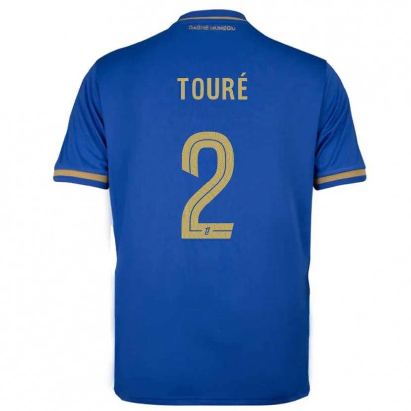 Danxen Kvinnor Ilane Touré #2 Blå Guld Bortatröja Matchtröjor 2025/26 Tröjor T-Tröja