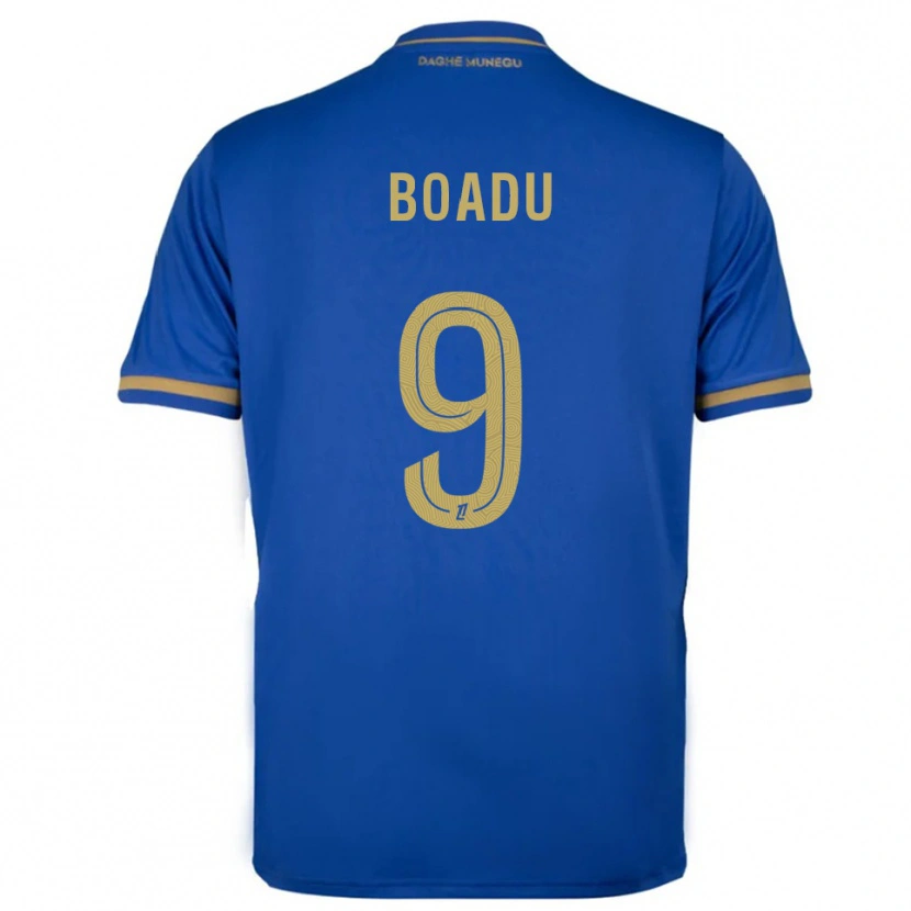 Danxen Kvinnor Myron Boadu #9 Blå Guld Bortatröja Matchtröjor 2025/26 Tröjor T-Tröja
