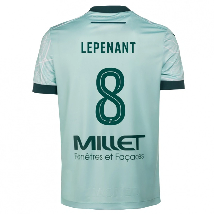Danxen Kvinnor Johann Lepenant #8 Grön Vit Bortatröja Matchtröjor 2025/26 Tröjor T-Tröja