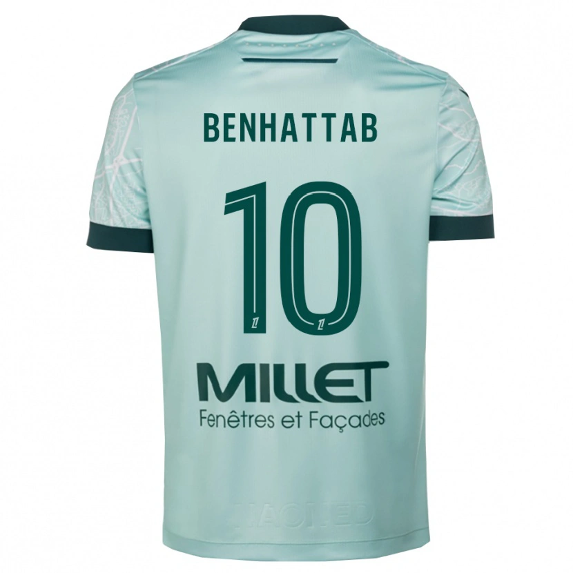 Danxen Kvinnor Yassine Benhattab #10 Grön Vit Bortatröja Matchtröjor 2025/26 Tröjor T-Tröja