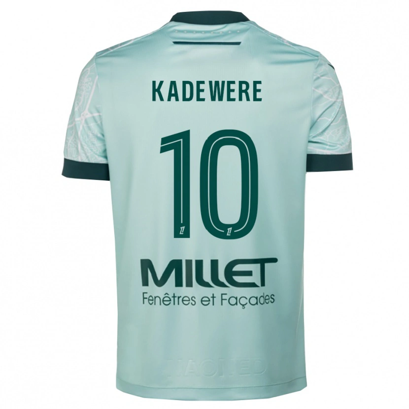 Danxen Kvinnor Tino Kadewere #10 Grön Vit Bortatröja Matchtröjor 2025/26 Tröjor T-Tröja