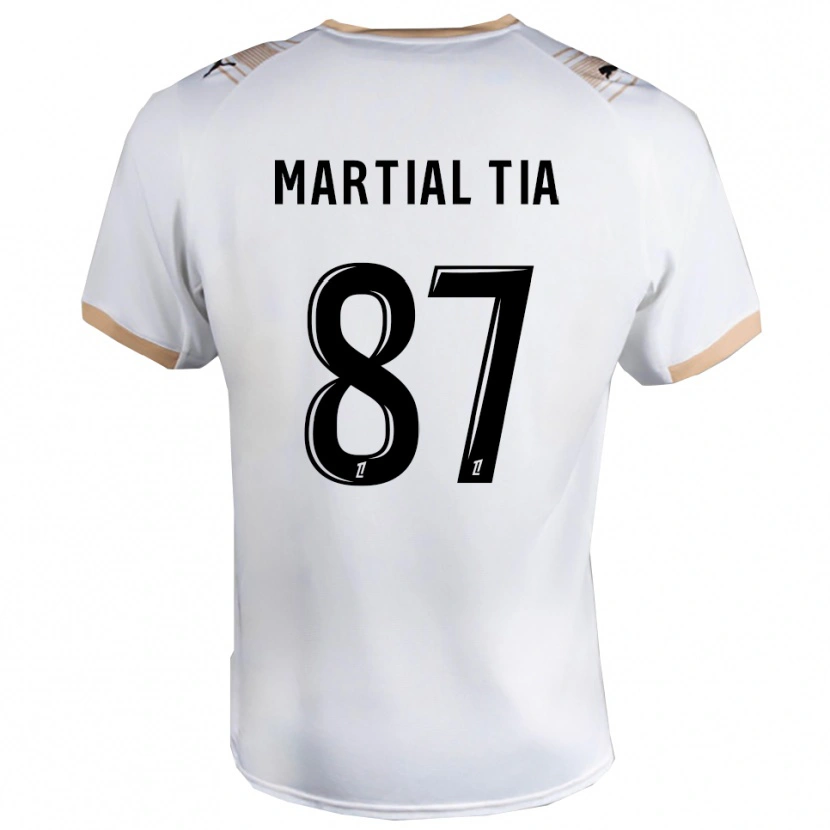 Danxen Kvinnor Ange Martial Tia #87 Vit Svart Bortatröja Matchtröjor 2025/26 Tröjor T-Tröja
