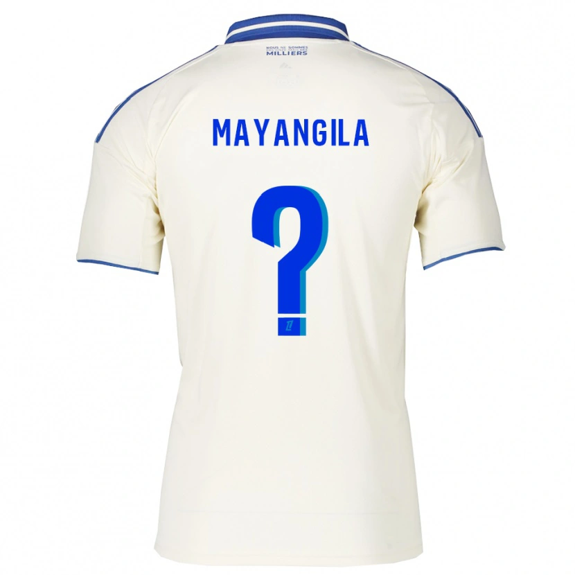 Danxen Kvinnor Ryan Tutu Mayangila #0 Champagne Blå Bortatröja Matchtröjor 2025/26 Tröjor T-Tröja