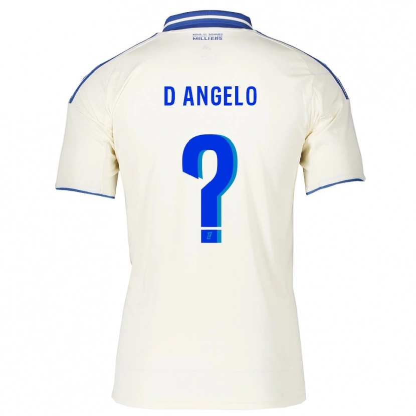 Danxen Kvinnor Gianni D'angelo #0 Champagne Blå Bortatröja Matchtröjor 2025/26 Tröjor T-Tröja